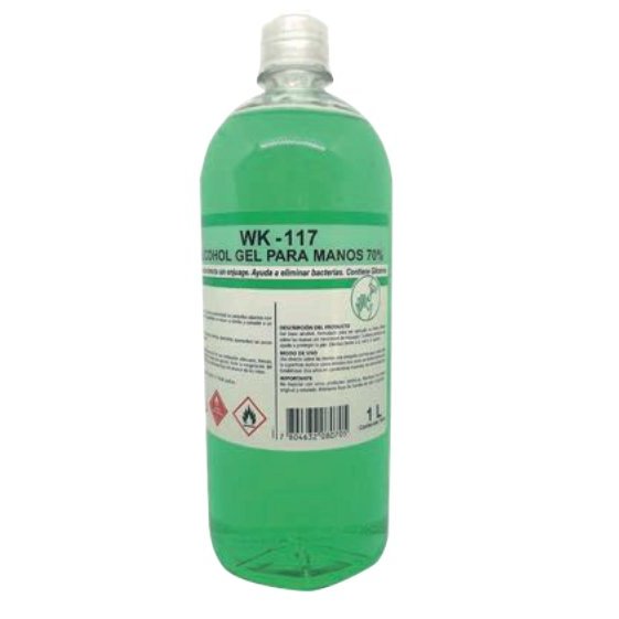 Alcohol gel para manos 1 litro
