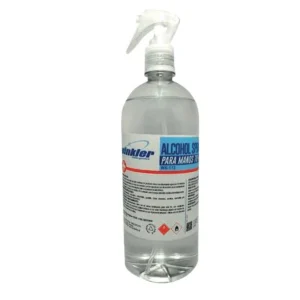 Alcohol spray para manos 70% 1 litro