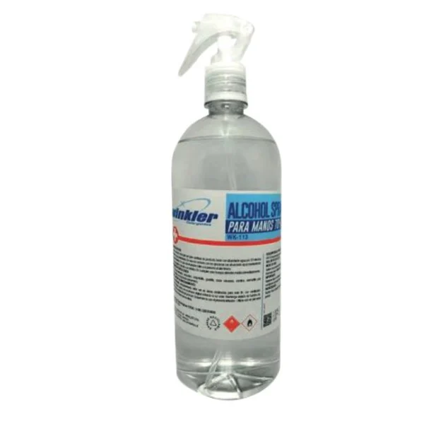 Alcohol spray para manos 70% 1 litro